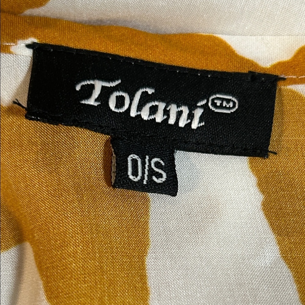Tolani Evereve Gold Shara Wrap Kimono Open Front Top One Size - Picture 4 of 6